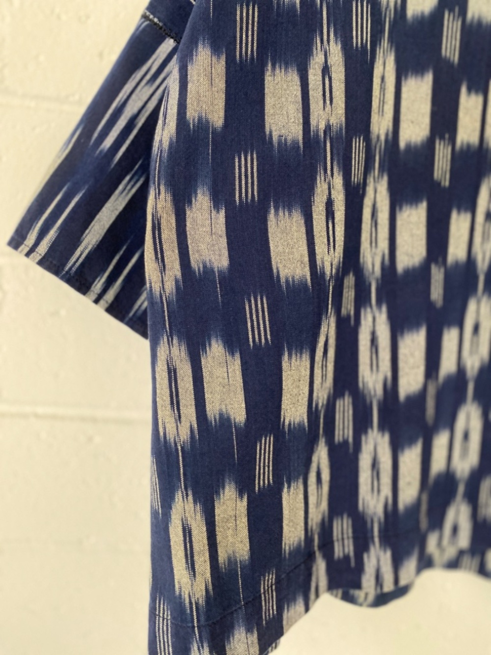 J. Jill Navy and White Patterned Boatneck Blouse - Picture 8 of 12